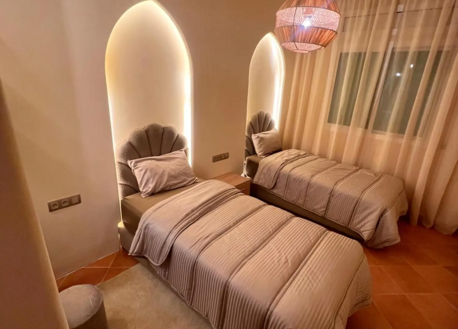 Riad Appart F3 Exceptionnel A Gueliz - A 5 Min De La Gare - Piscine, Wi-Fi Et Parking Au Coeur De Marrakech Marrakesh Marocko